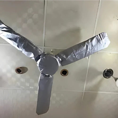 Fan Cover Waterproof & Dustproof (4 Pieces Cover - 3 Blades + 1 Motor Cover)