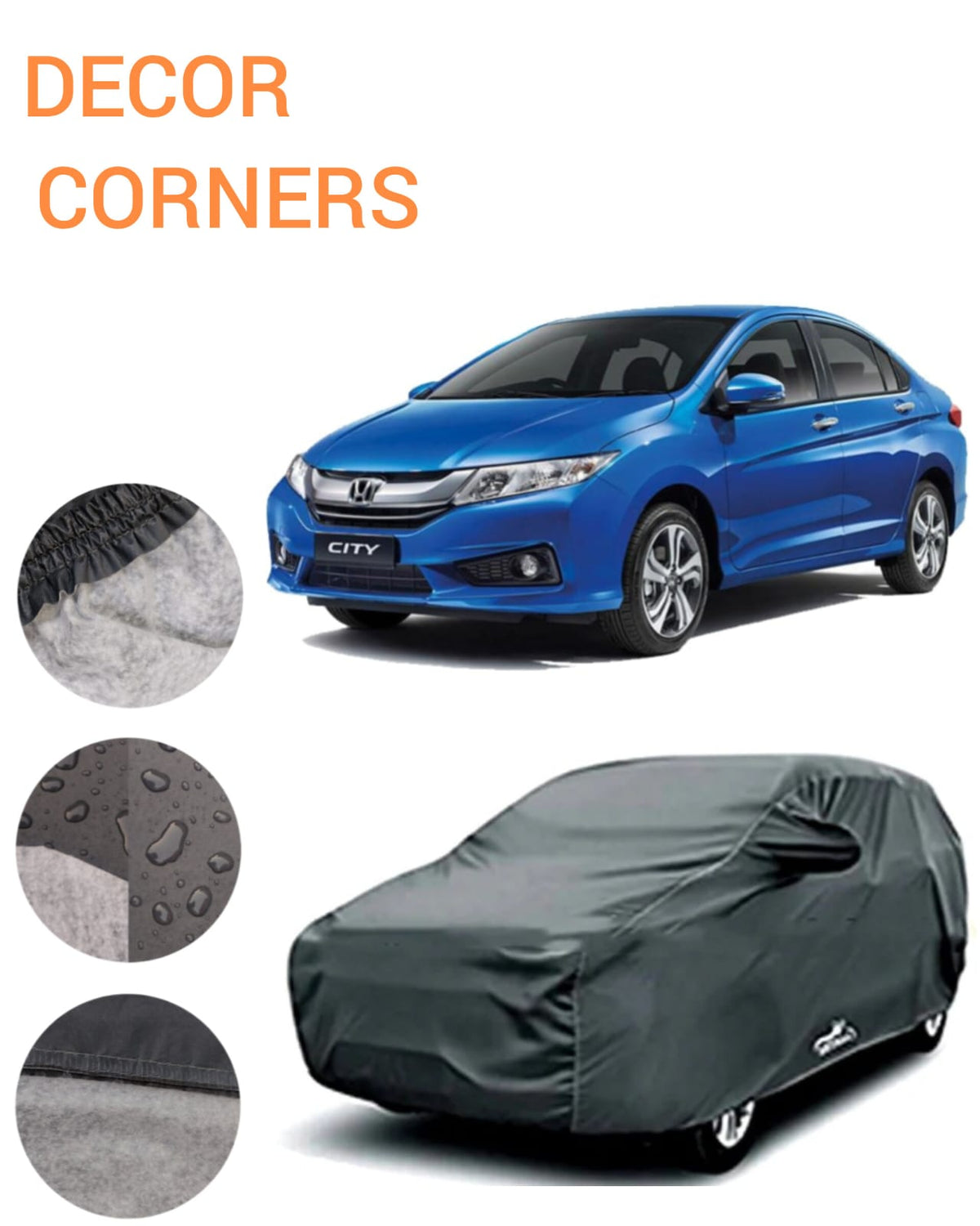 HONDA CITY PVC COTTON TOP COVER