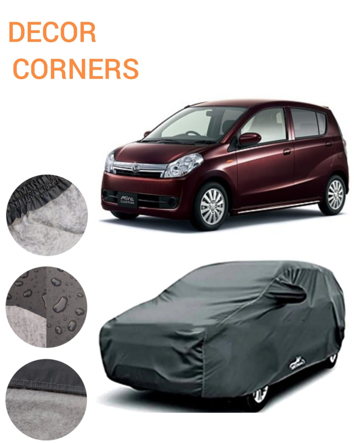 DAIHATSU MIRA PVC COTTON TOP COVER