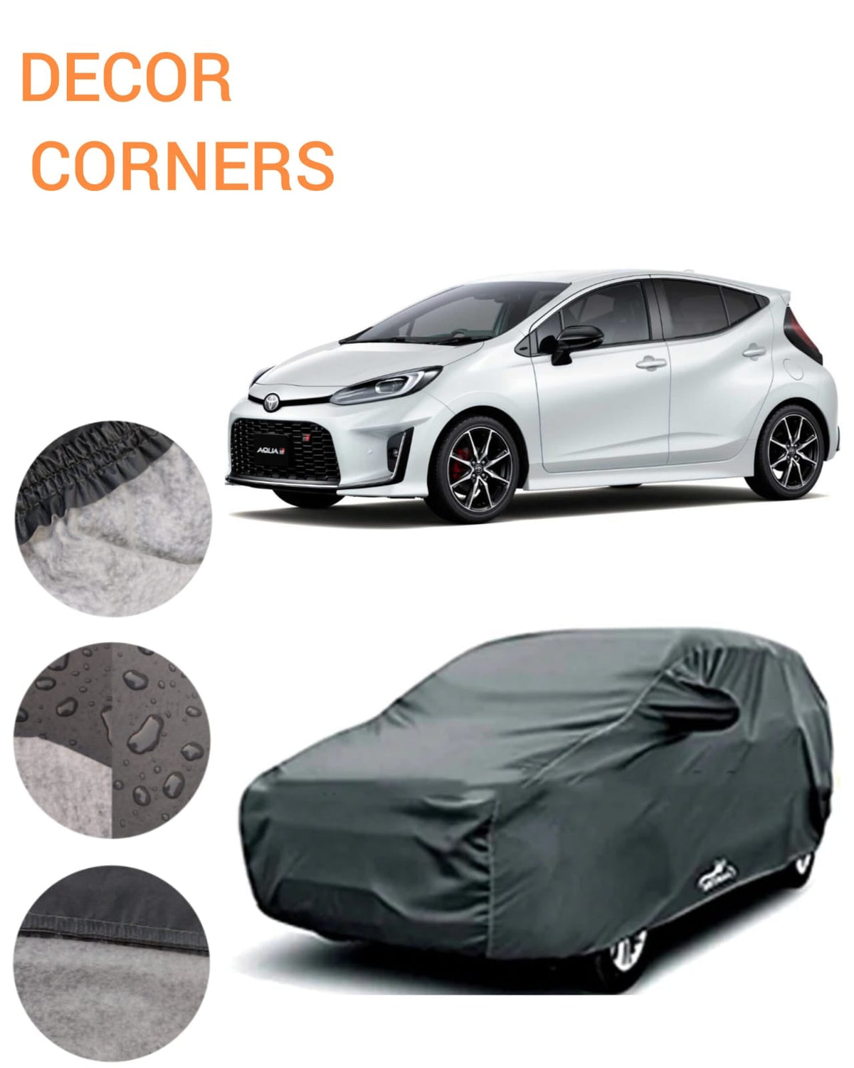 TOYOTA AQUA PVC COTTON TOP COVER