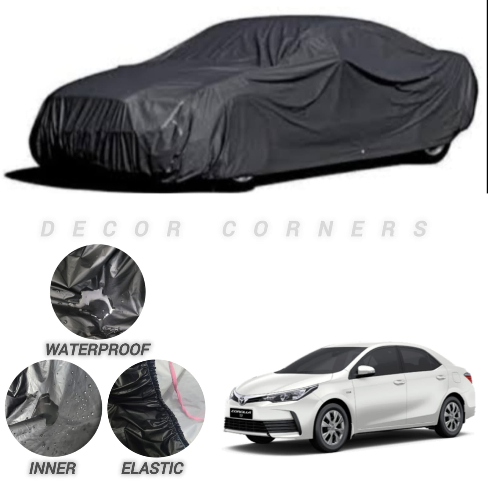 Toyota Corolla  Water & Dust Proof Neoprene Top Cover