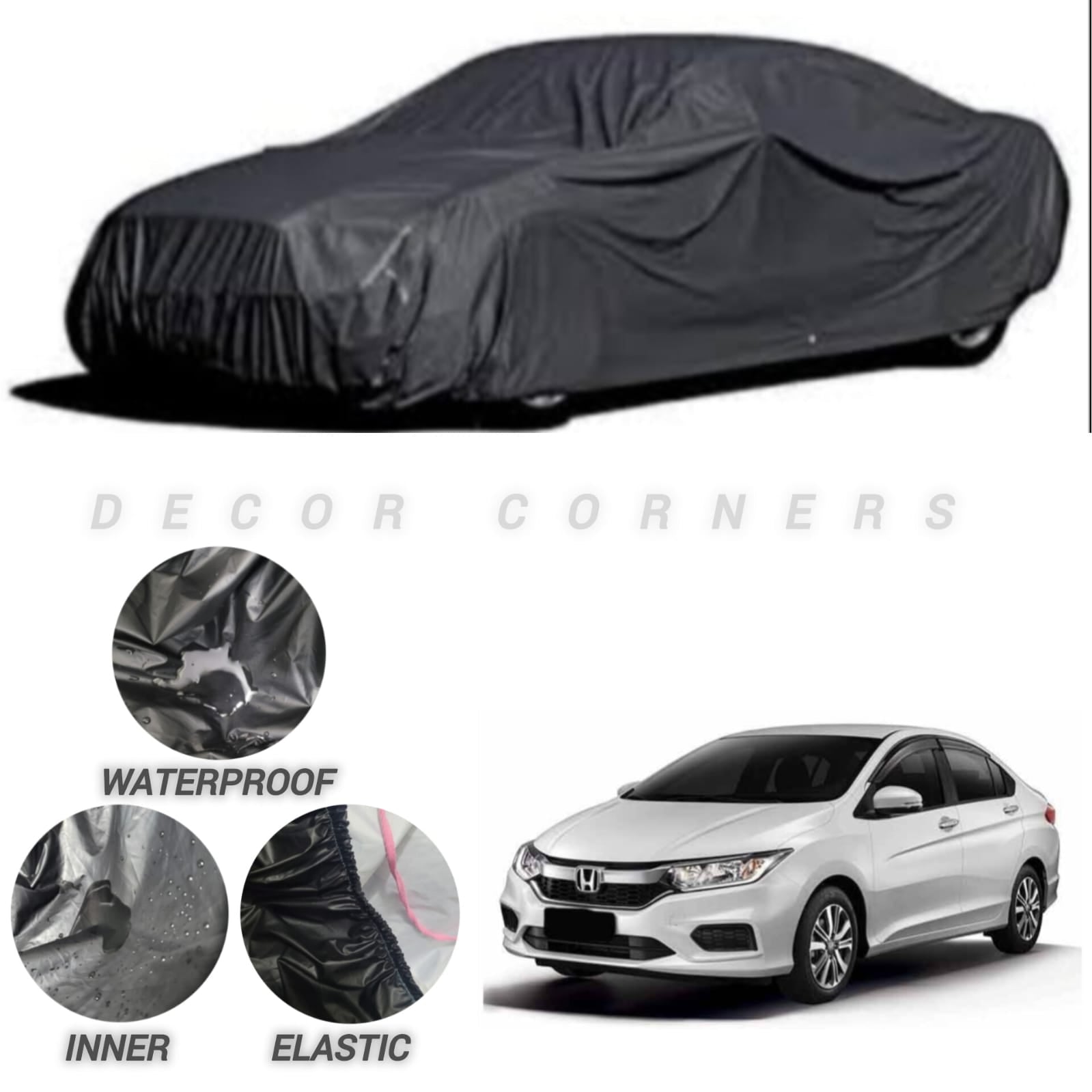 New Honda City Water & Dust Proof Neoprene Top Cover