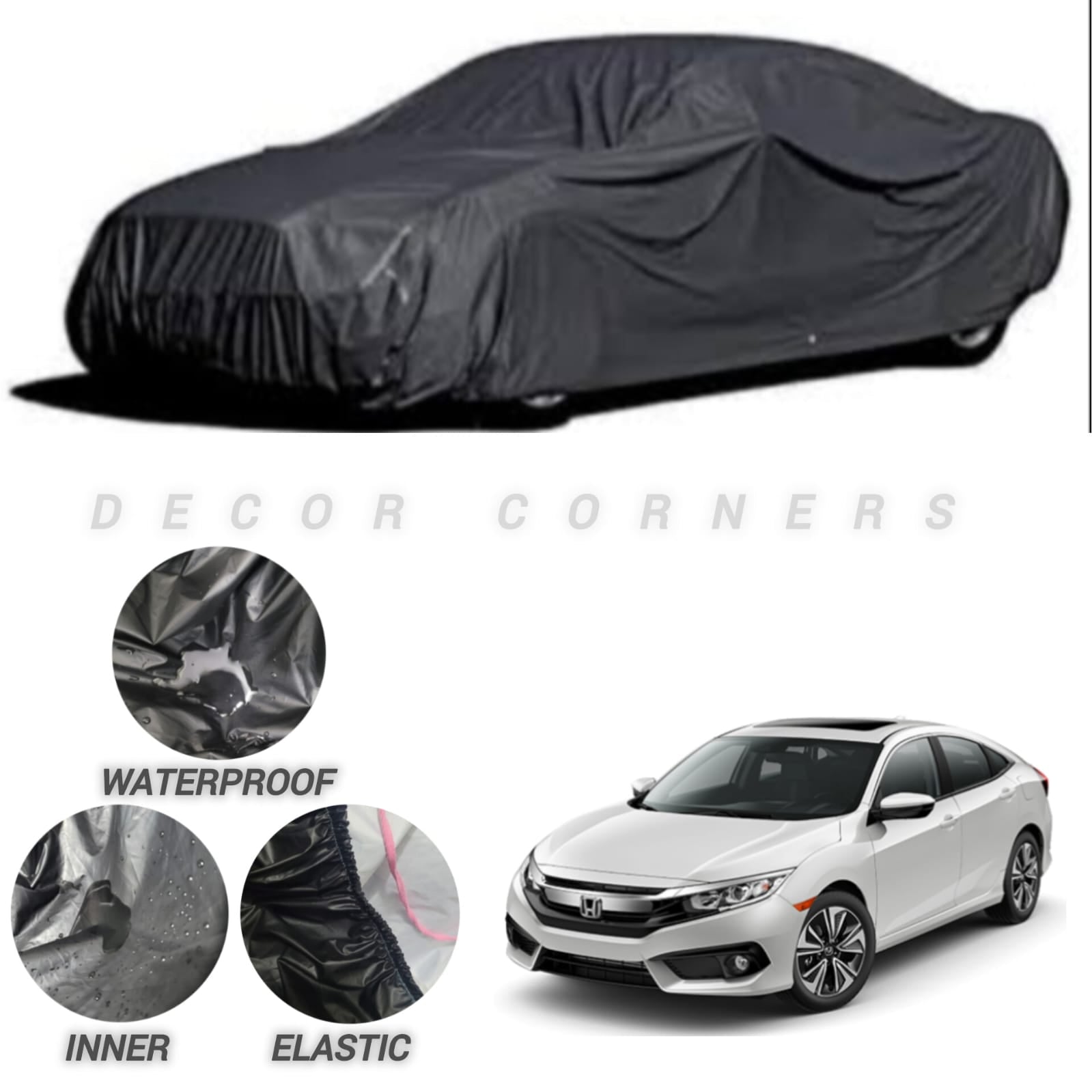 Honda Civic Water & Dust Proof Neoprene Top Cover