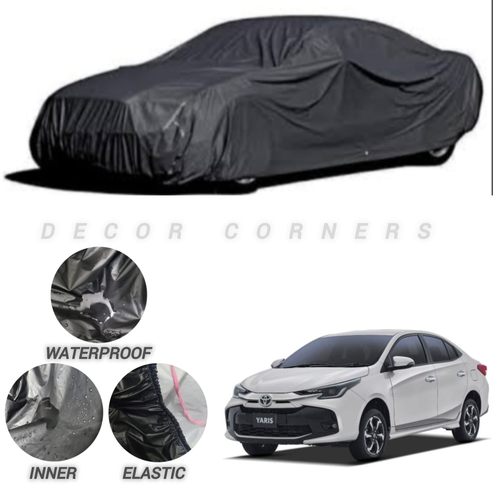 Toyota Yaris Water & Dust Proof Neoprene Top Cover