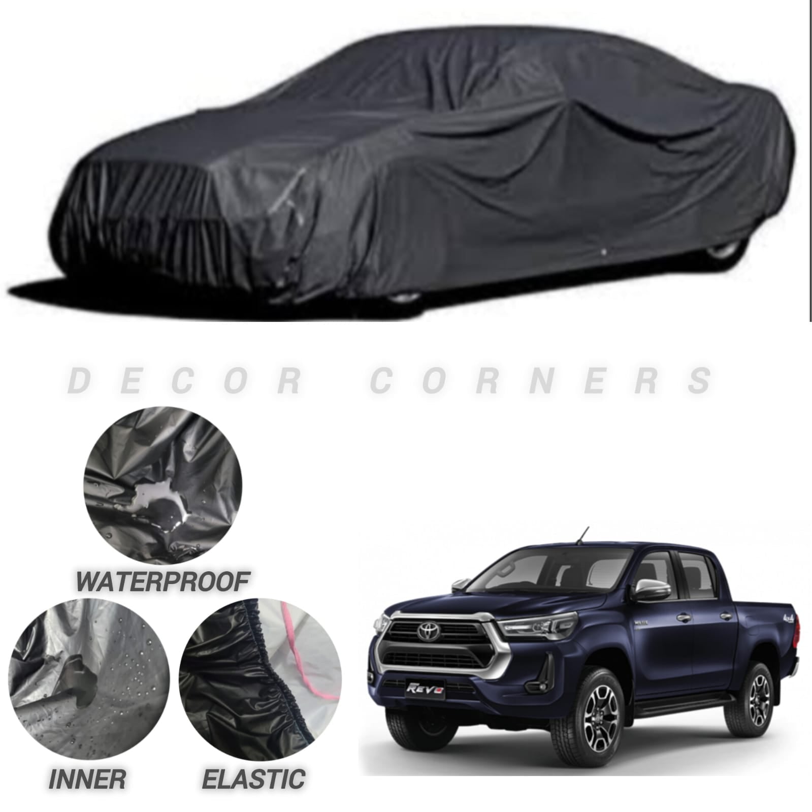 Toyota Hilux Revo Water & Dust Proof Neoprene Top Cover