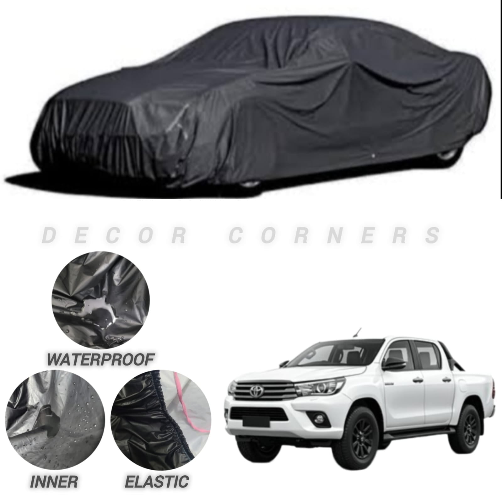Toyota Hilux Vigo Water & Dust Proof Neoprene Top Cover