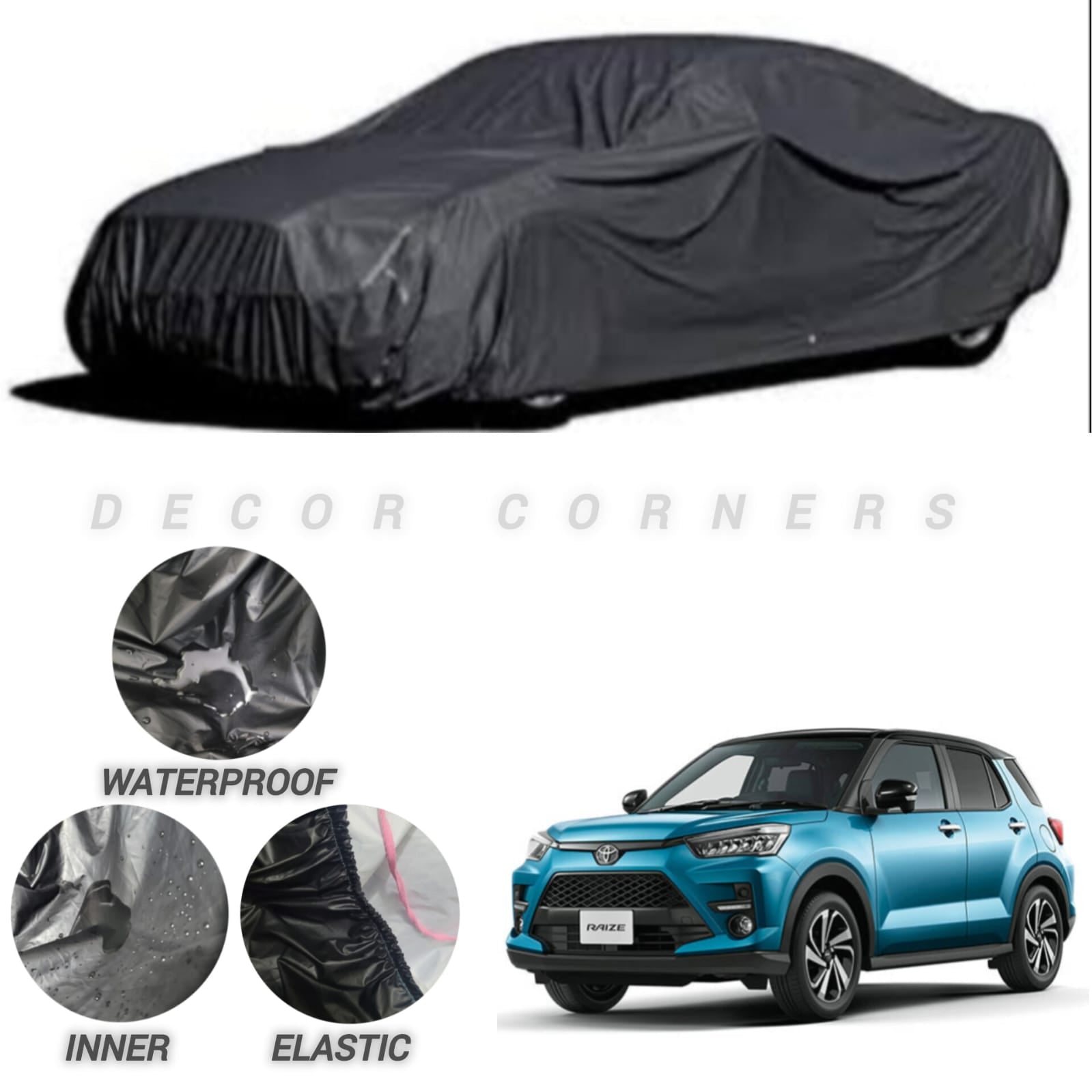 Toyota Raize Water & Dust Proof Neoprene Top Cover