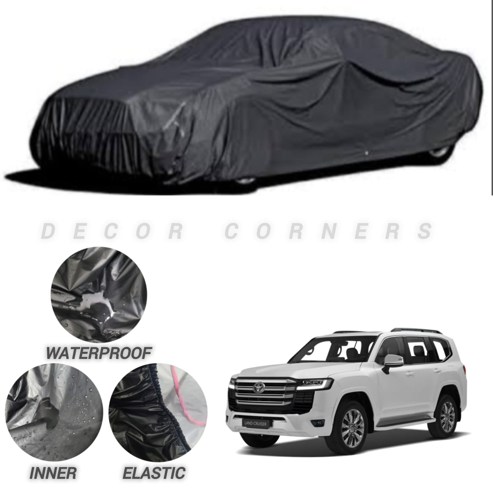 Toyota Land Cruiser Water & Dust Proof Neoprene Top Cover