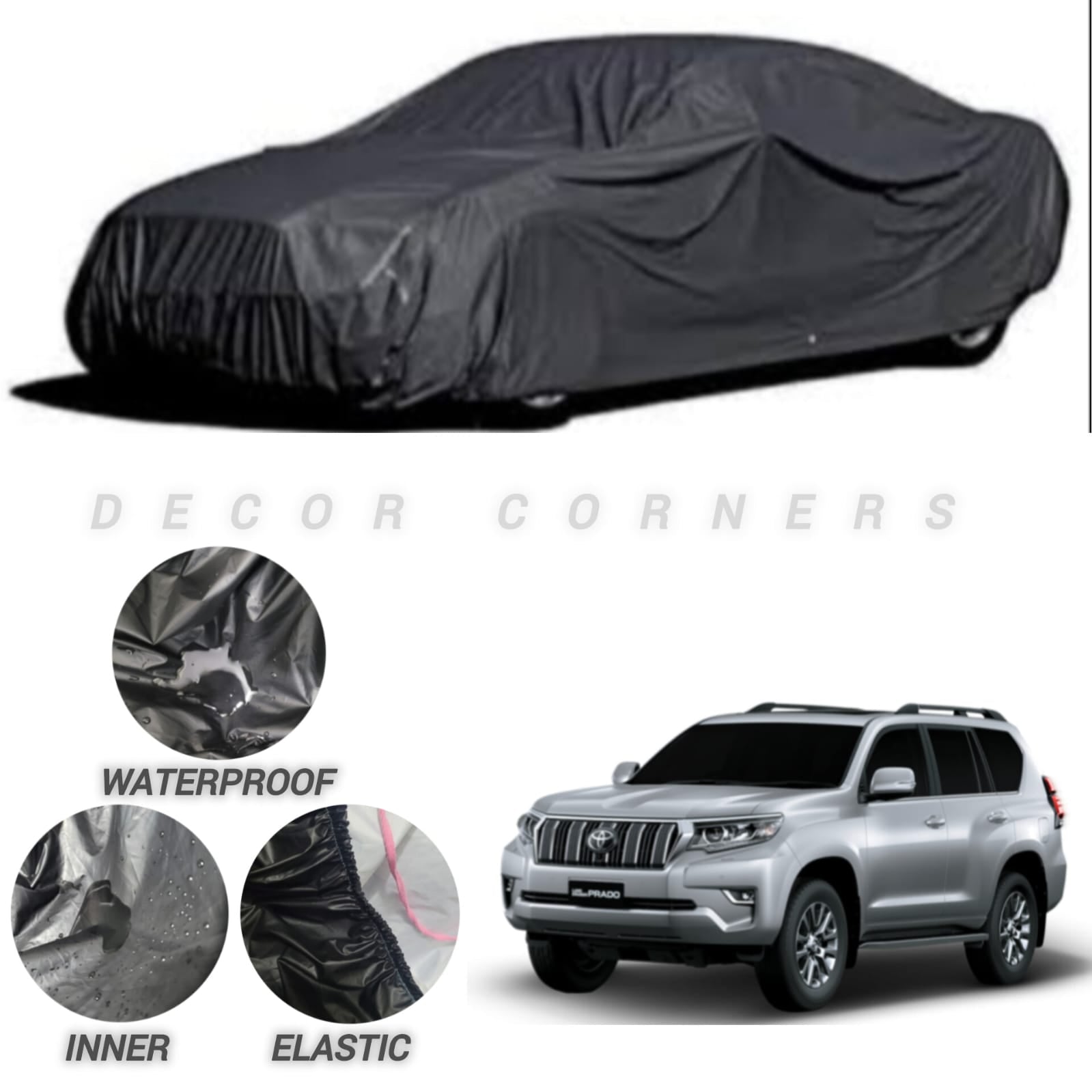 Toyota Prado Water & Dust Proof Neoprene Top Cover