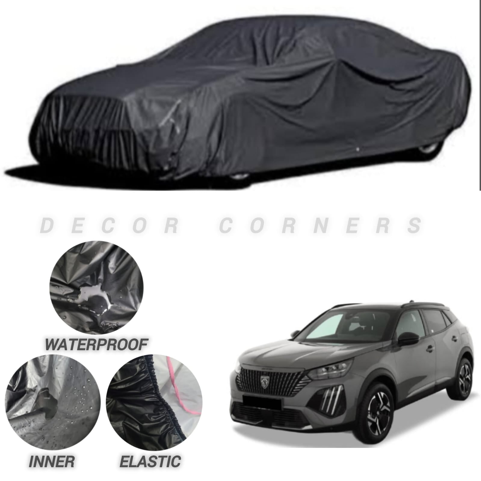 Peugeot 2008 Water & Dust Proof Neoprene Top Cover