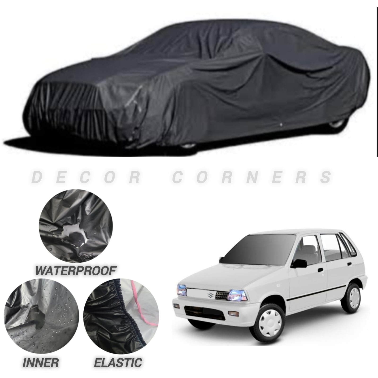 Suzuki Mehran Water & Dust Proof Neoprene Top Cover