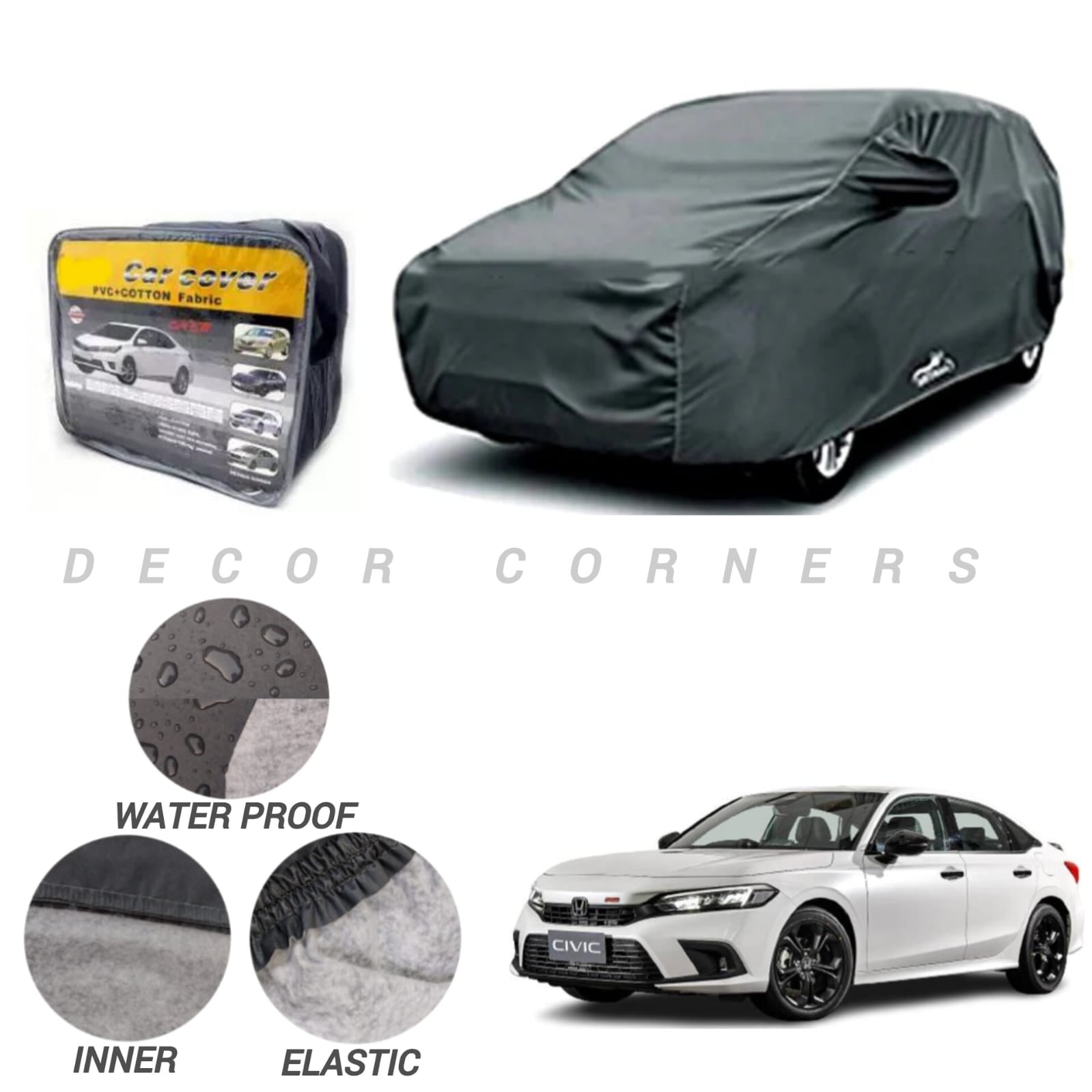 NEW HONDA CIVIC PVC COTTON TOP COVER