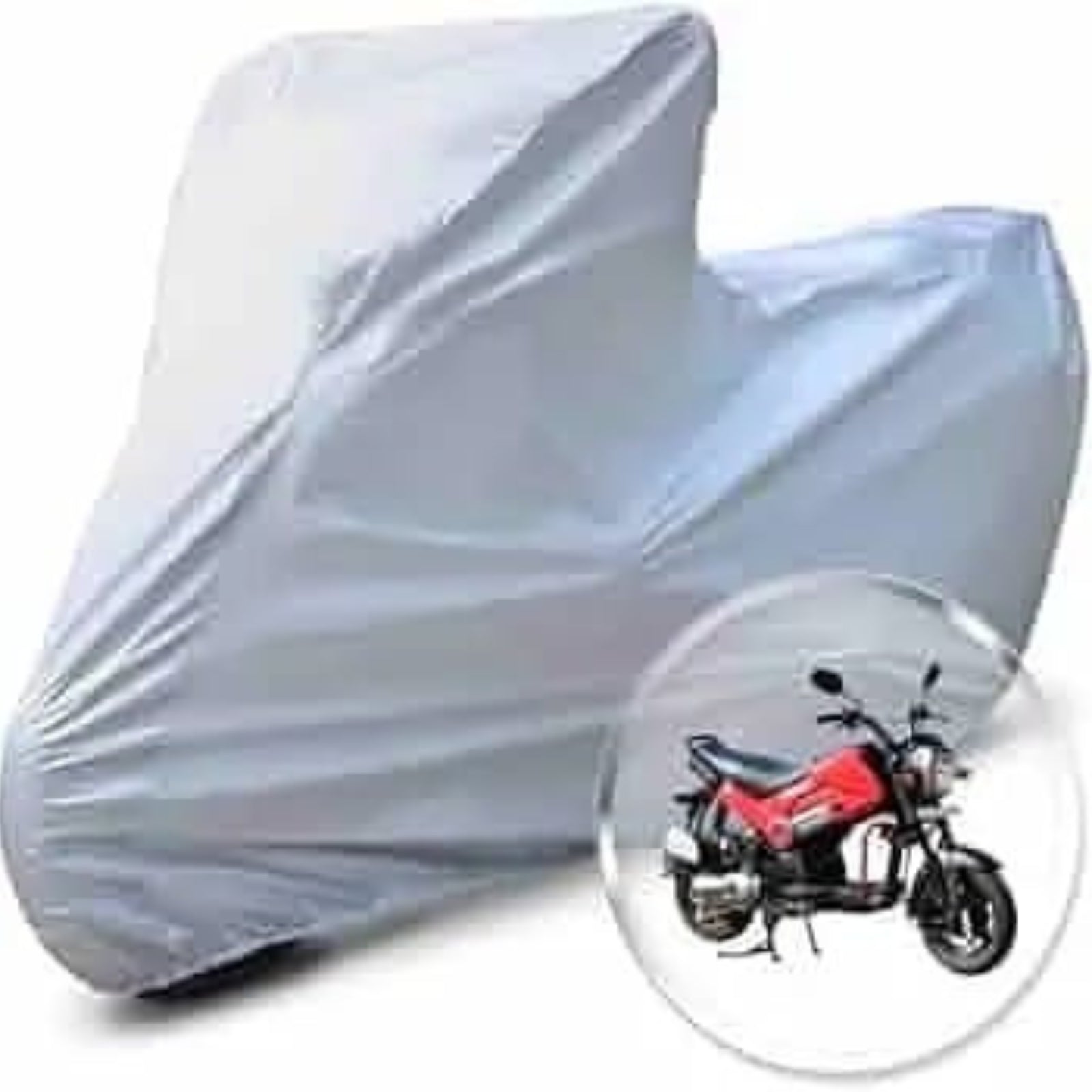 Full Size Bike Top Cover  CD 70/ 100/ 125/ 150 cc Bike COVER Anti Scratch Waterproof & Dust Proof
